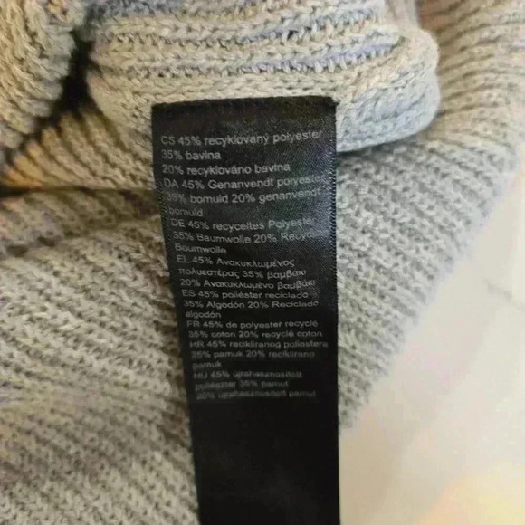 Kavu Lena Crewneck  Oversized Pullover Sweater Gray Womens Size Medium - Picture 8 of 9